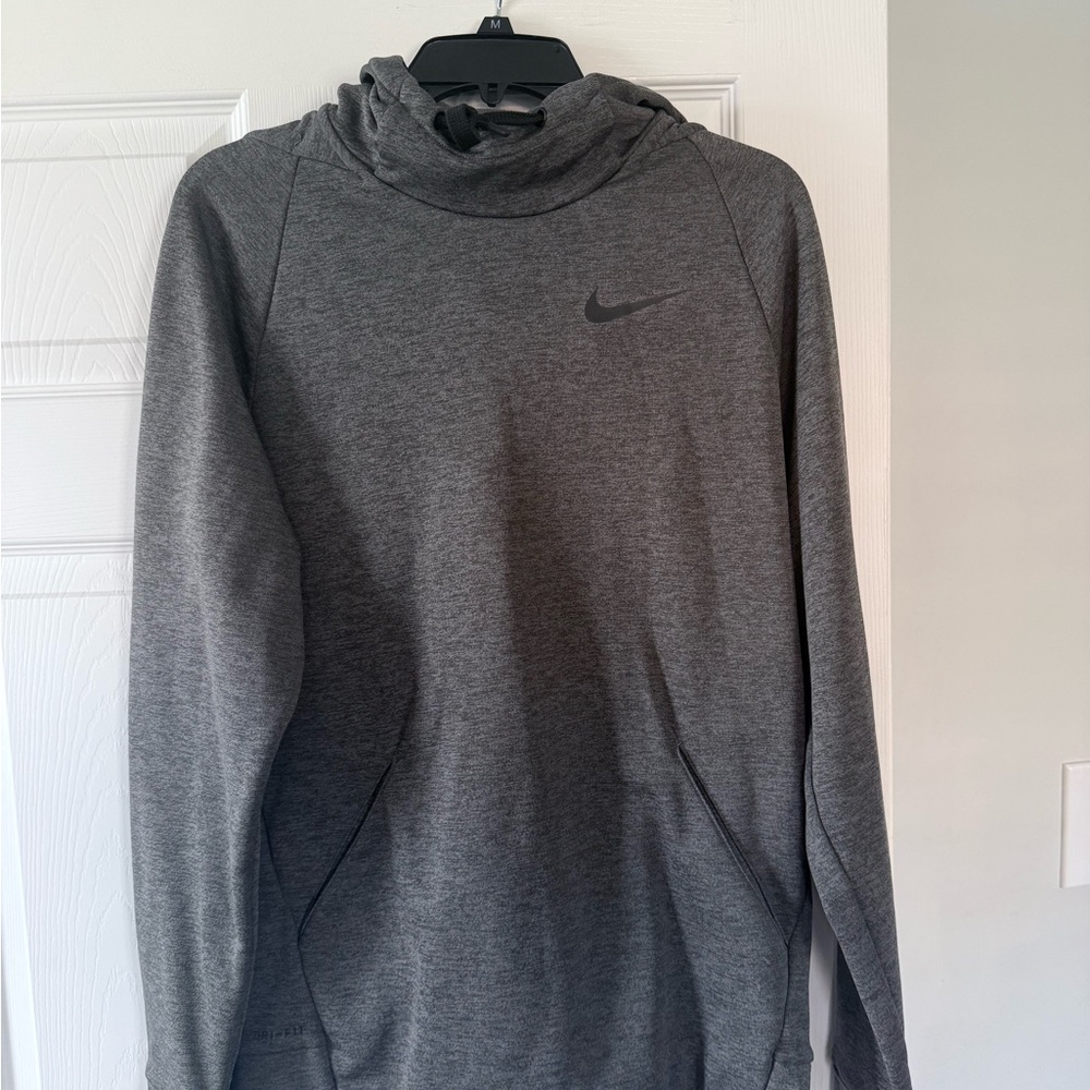 Nike Men's Charcoal Gray Hoodie